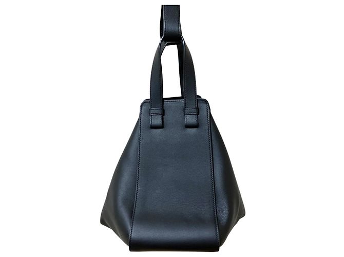 Borsa a tracolla in pelle Loewe Hammock Small Nero - vista 2