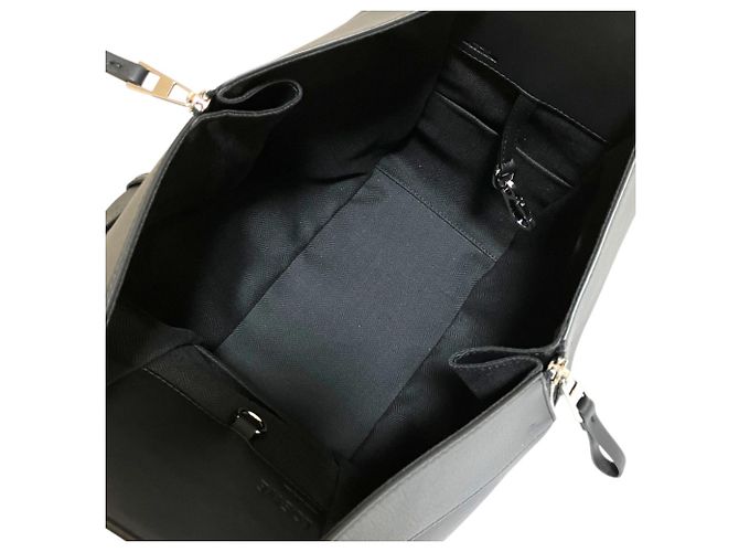 Borsa a tracolla in pelle Loewe Hammock Small Nero - vista 6