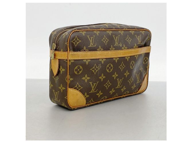 Clutch Louis Vuitton Monogram Compiegne 28 Marrone - vista 2
