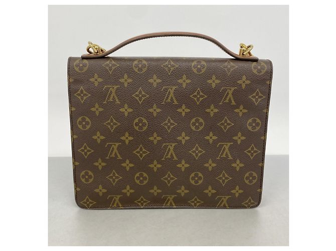 Bolsa Louis Vuitton Monogram Monceau 28 Marrom - vista 11