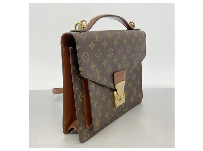 Bolsa Louis Vuitton Monogram Monceau 28 Marrom - vista 2