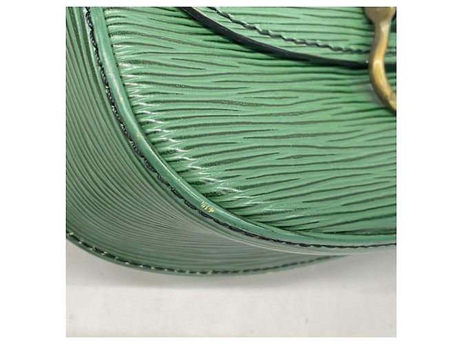 Borsa a tracolla Louis Vuitton Epi Saint Cloud in verde Borneo - vista 7