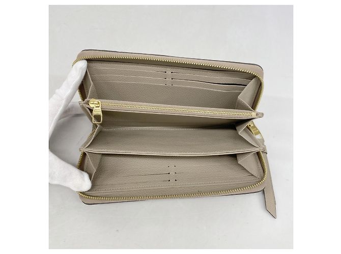 Louis Vuitton Monogram Empreinte Zippy Wallet Grau Roh - Ansicht 3