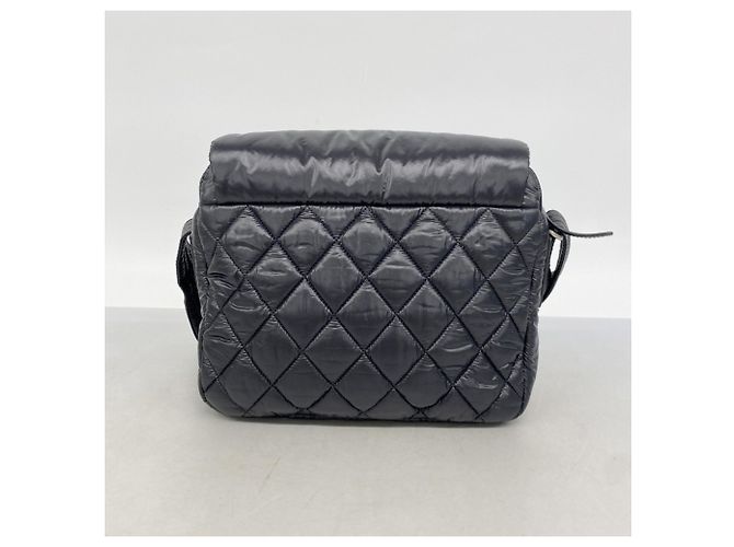 Borsa a Spalla Chanel Coco Cocoon Nylon Nero - vista 9