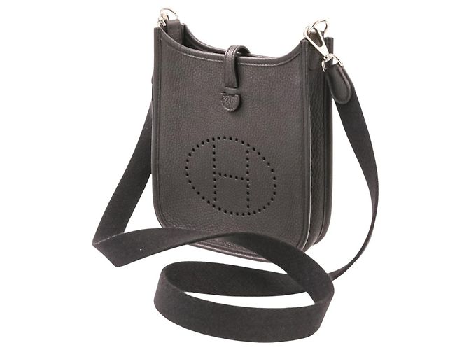 Hermès Borsa a tracolla Hermes Evelyne TPM Nero - vista 7