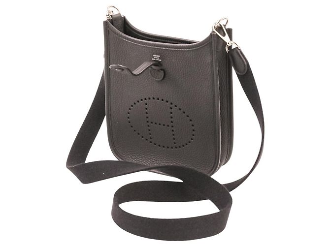 Hermès Borsa a tracolla Hermes Evelyne TPM Nero - vista 8