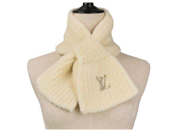 Louis Vuitton Mini Confi S Ivory Strickschal Roh - Ansicht 2