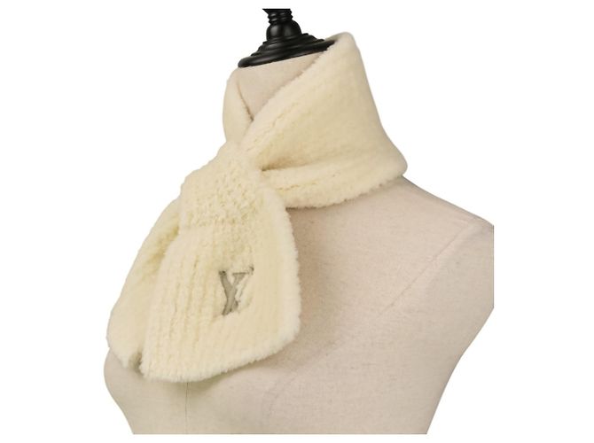 Louis Vuitton Mini Confi S Ivory Strickschal Roh - Ansicht 8