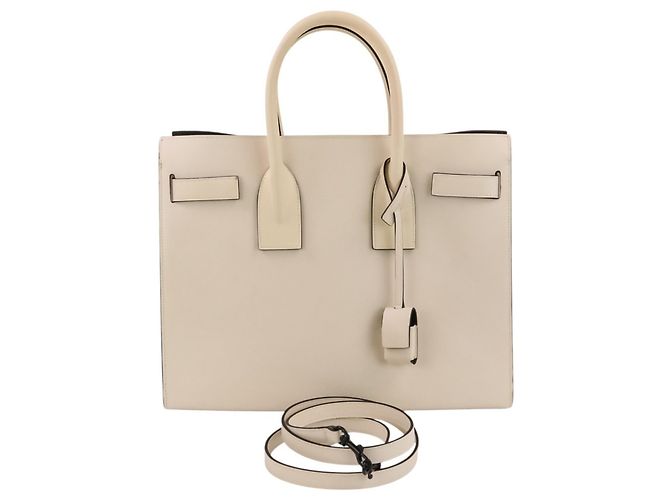 Yves Saint Laurent Sac de Jour Small 2-way Shoulder Tote Bag Crudo - vista 13