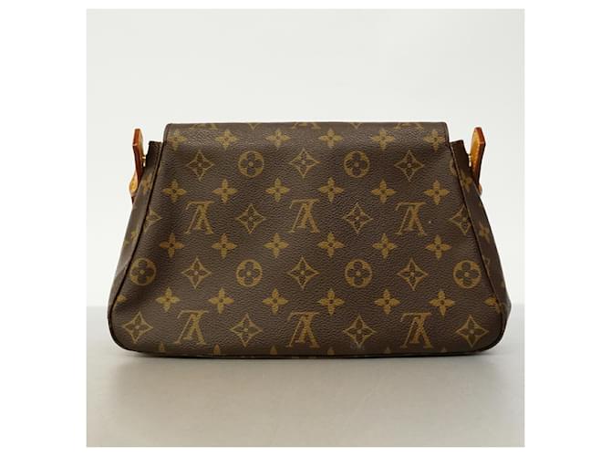 Borsa a Spalla Louis Vuitton Monogram Mini Looping Marrone - vista 11