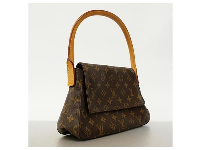 Borsa a Spalla Louis Vuitton Monogram Mini Looping Marrone - vista 2