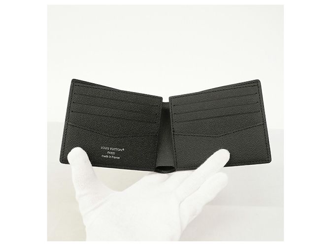 Portafoglio Slender Louis Vuitton Monogram Eclipse Reverse Marrone Nero - vista 4