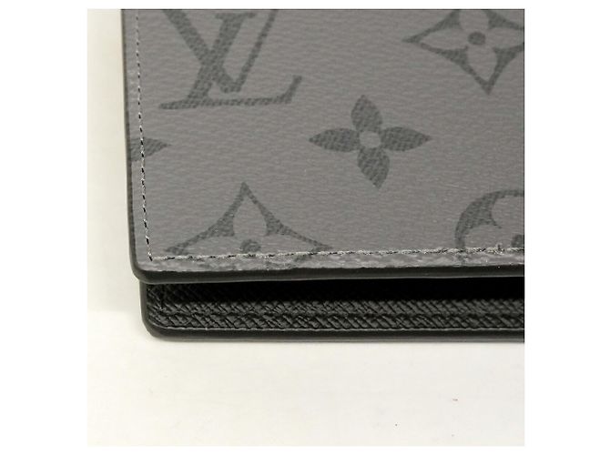 Portafoglio Slender Louis Vuitton Monogram Eclipse Reverse Marrone Nero - vista 6
