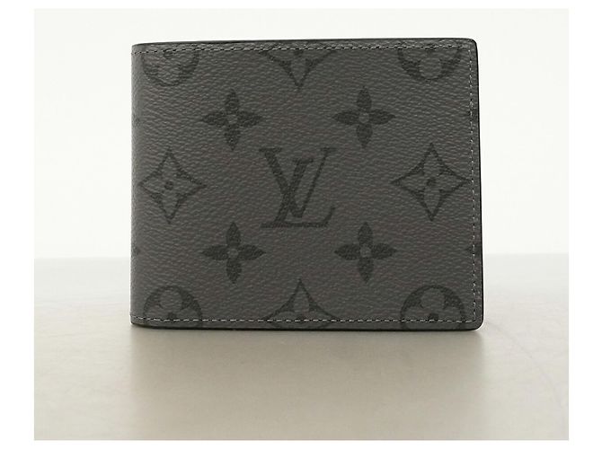 Portafoglio Slender Louis Vuitton Monogram Eclipse Reverse Marrone Nero - vista 7