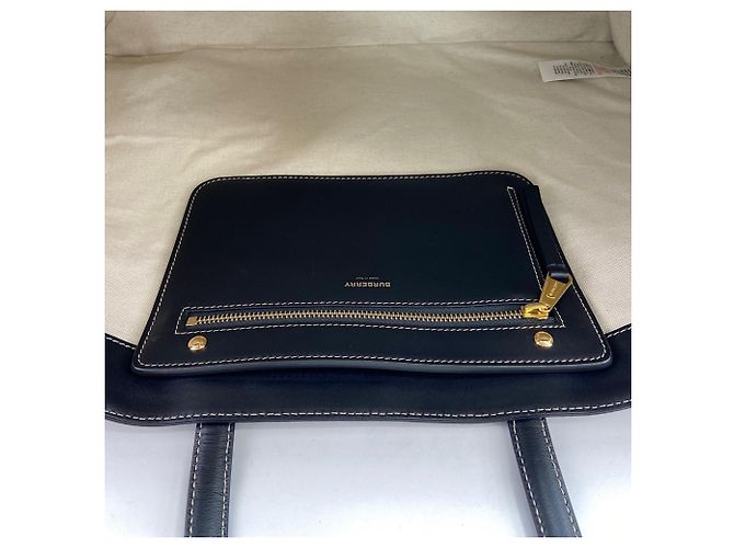 Burberry Monogram Canvas Tote Bag Schwarz - Ansicht 12