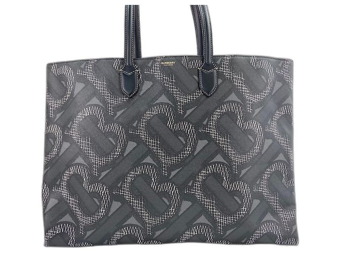 Burberry Monogram Canvas Tote Bag Schwarz - Ansicht 2