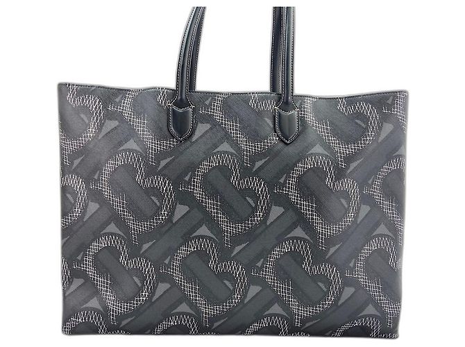 Burberry Monogram Canvas Tote Bag Schwarz - Ansicht 3