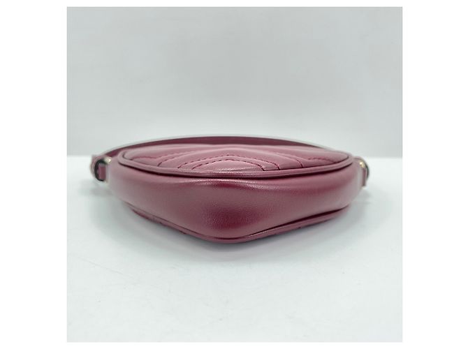Borsa Gucci GG Marmont Heart Bordò - vista 5