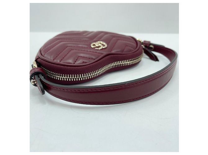 Borsa Gucci GG Marmont Heart Bordò - vista 8