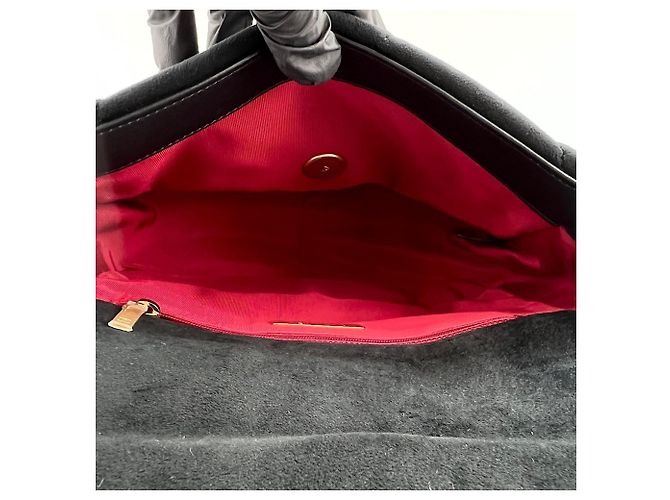 Borsa a Spalla Chanel Matelassé Velvet Nero - vista 13