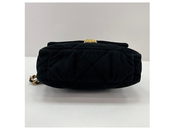 Borsa a Spalla Chanel Matelassé Velvet Nero - vista 7