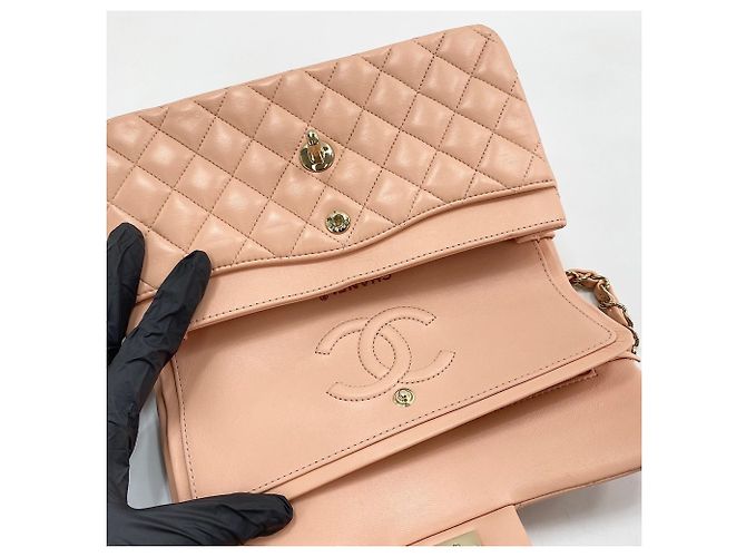 Borsa a tracolla Chanel Matelassé 23 Rosa - vista 9