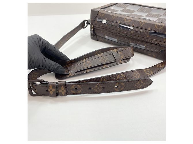 Sac à bandoulière Louis Vuitton Slim Soft Trunk Marron - vue 10