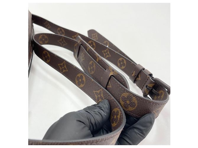 Sac à bandoulière Louis Vuitton Slim Soft Trunk Marron - vue 11