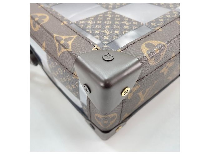 Sac à bandoulière Louis Vuitton Slim Soft Trunk Marron - vue 8