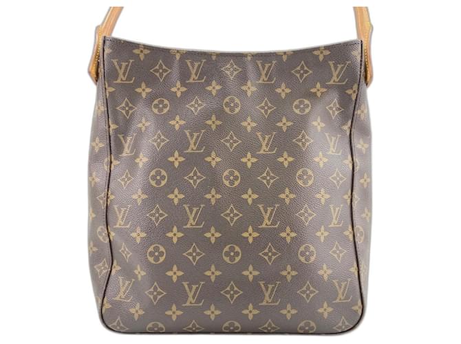 Borsa Louis Vuitton Looping GM Marrone - vista 2