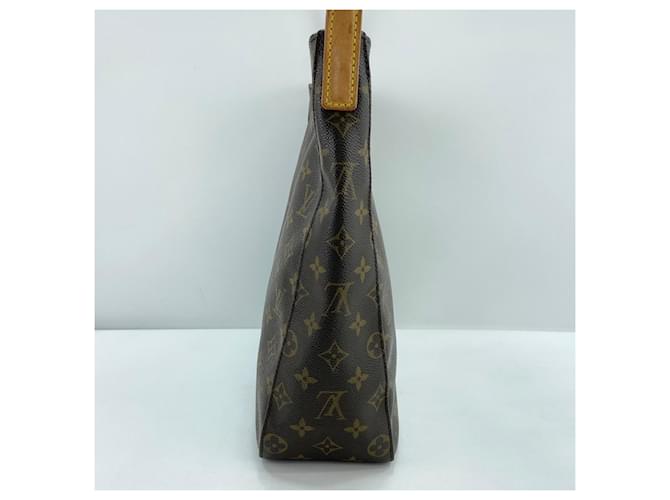 Borsa Louis Vuitton Looping GM Marrone - vista 5