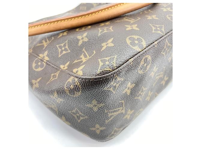 Borsa Louis Vuitton Looping GM Marrone - vista 8