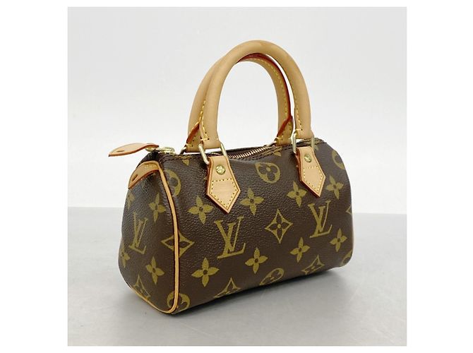 Borsa Louis Vuitton Monogram Mini Speedy Marrone - vista 2