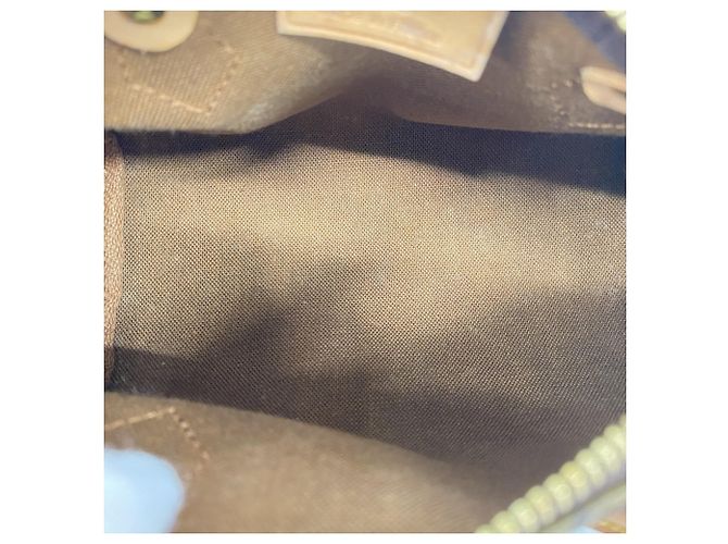 Borsa Louis Vuitton Monogram Mini Speedy Marrone - vista 4