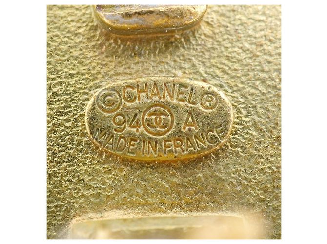 Chanel Coco Mark Circle Clip-Ohrringe Schwarz Golden - Ansicht 4