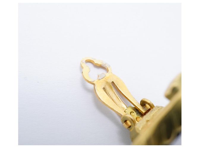 Chanel Coco Mark Circle Clip-Ohrringe Schwarz Golden - Ansicht 6