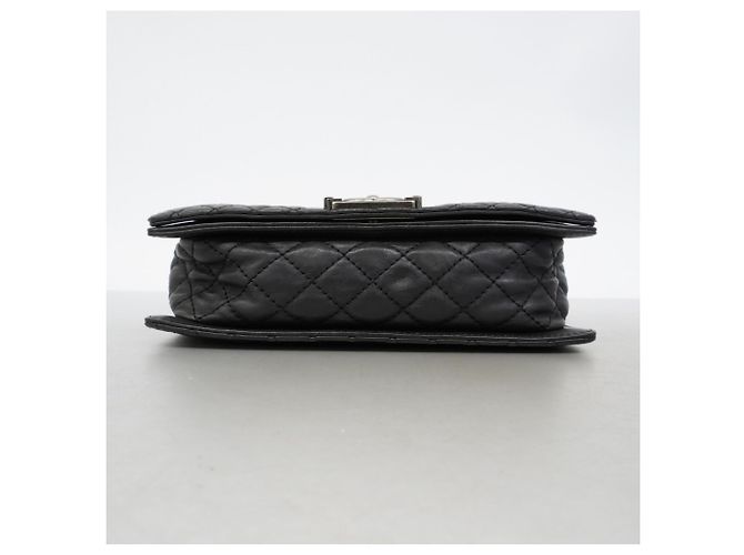 Sac à bandoulière Chanel Boy Chain Noir - vue 3