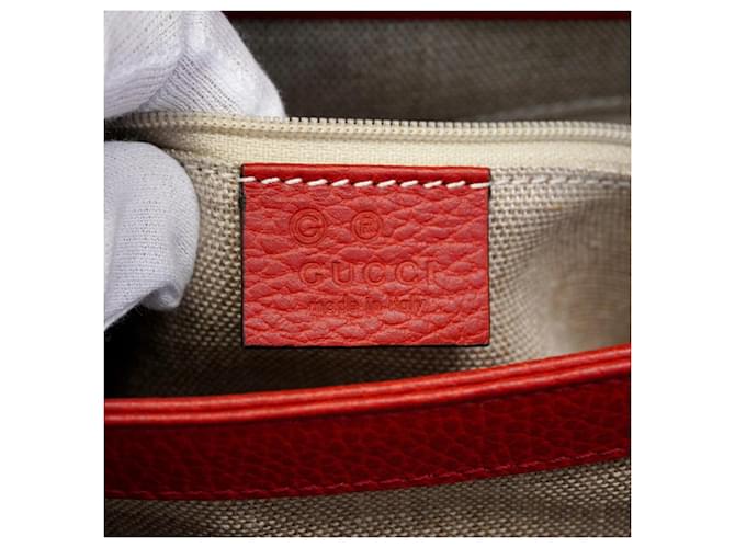 Borsa Gucci Interlocking G Rosso - vista 5