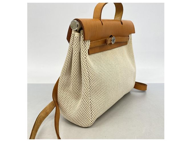 Hermès Zaino Hermes Herbag Ad PM in Natural - vista 2