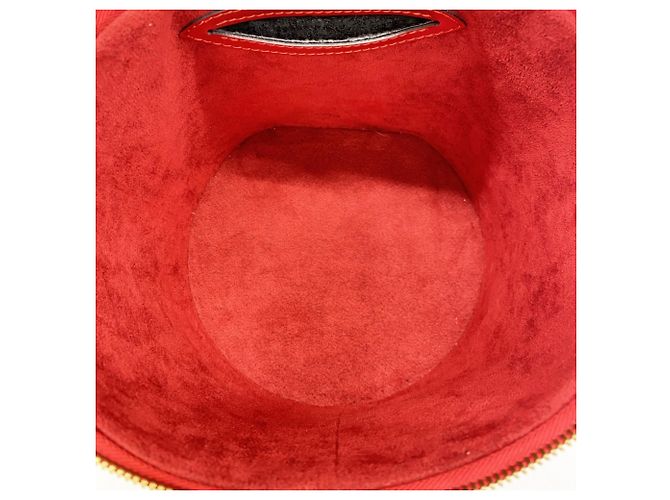 Borsa Louis Vuitton Epi Cannes Rosso - vista 4