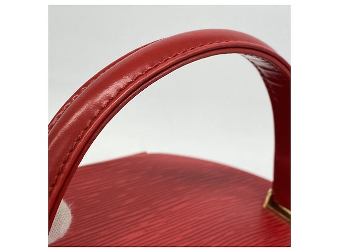 Borsa Louis Vuitton Epi Cannes Rosso - vista 6