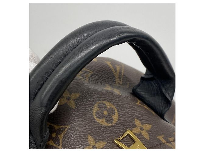 Zaino Louis Vuitton Monogram Palm Springs MM Marrone - vista 10