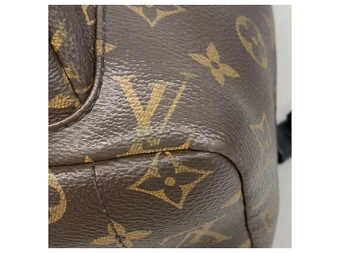 Zaino Louis Vuitton Monogram Palm Springs MM Marrone - vista 7