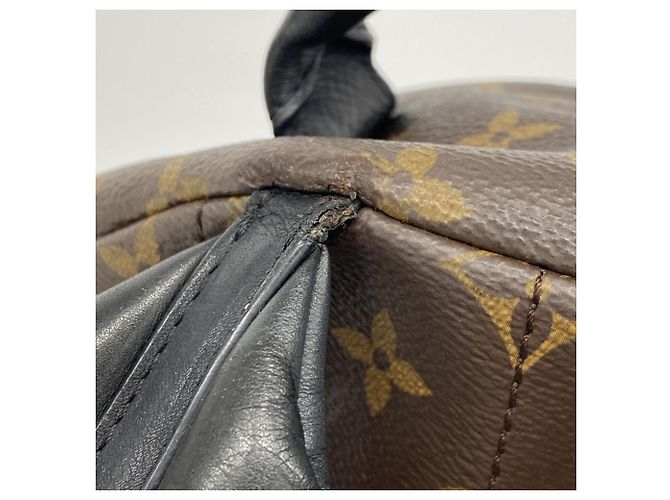 Zaino Louis Vuitton Monogram Palm Springs MM Marrone - vista 8