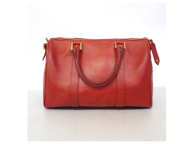 Borsa Chanel in pelle di vitello martellata rossa Rosso - vista 14