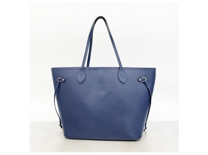 Borsa Tote Louis Vuitton Epi Neverfull MM Blu navy - vista 11