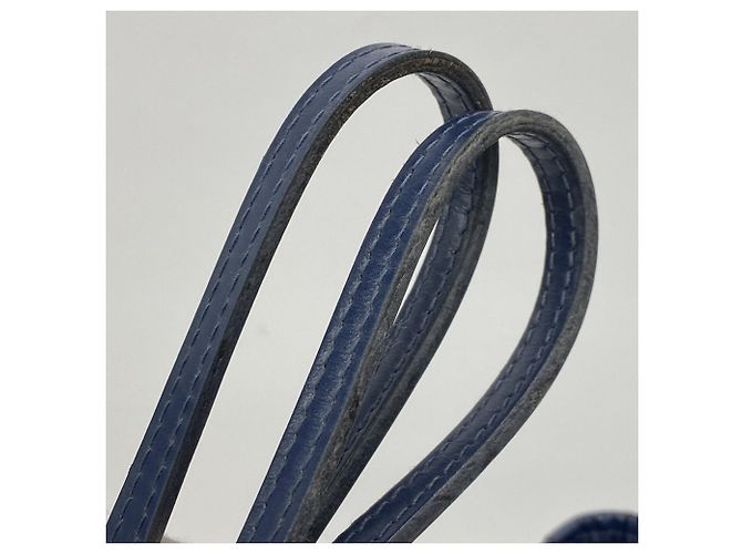 Borsa Tote Louis Vuitton Epi Neverfull MM Blu navy - vista 8
