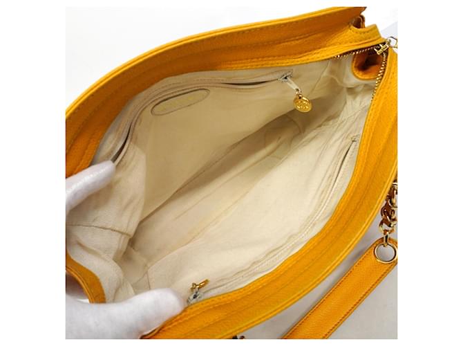 Borsa a Spalla Chanel Triple Coco Giallo - vista 4