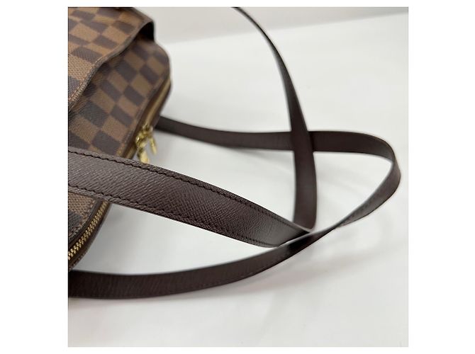 Borsa a Spalla Louis Vuitton Belem MM Marrone - vista 10