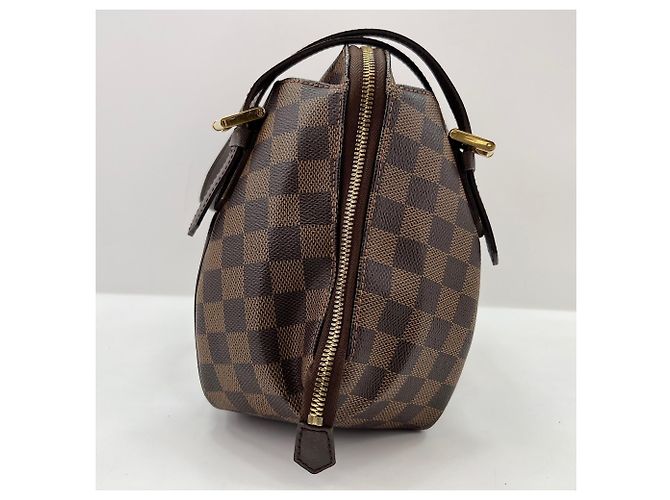 Borsa a Spalla Louis Vuitton Belem MM Marrone - vista 6